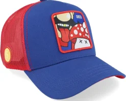 Lucky Mushroom Red/Blue Trucker - Capslab