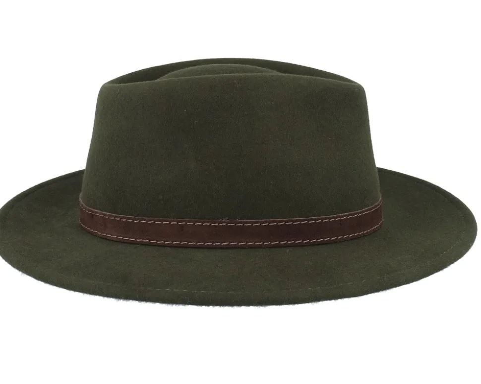 Luke 32 Wp Crushable Loden Fedora - MJM Hats