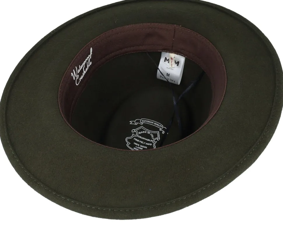 Luke 32 Wp Crushable Loden Fedora - MJM Hats