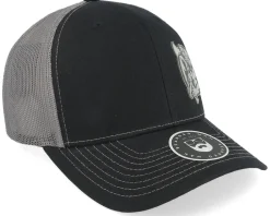 Lumber Jack Logo 112 Split Black/Charcoal Trucker - Bearded Man