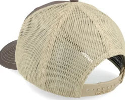 Lumber Jack Logo 112 Split Brown/Khaki Trucker - Bearded Man