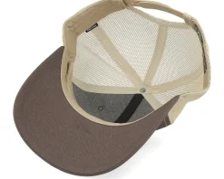 Lumber Jack Logo 112 Split Brown/Khaki Trucker - Bearded Man