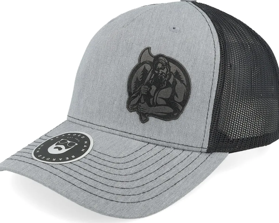 Lumber Jack Logo 112fp Split Heather Grey - Bearded Man
