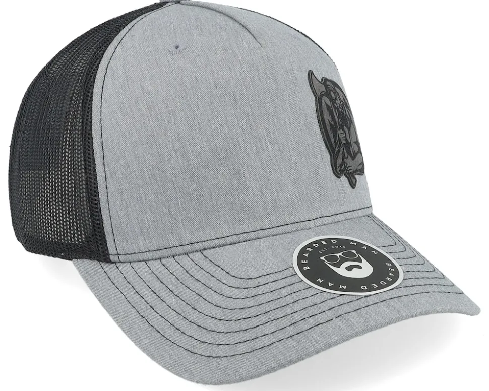 Lumber Jack Logo 112fp Split Heather Grey - Bearded Man