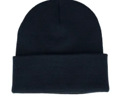 Lunch Atop A Skyscraper Beanie French Navy Cuff - Public Domain