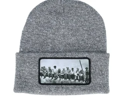 Lunch Atop A Skyscraper Beanie Heather Grey Cuff - Public Domain