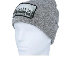 Lunch Atop A Skyscraper Beanie Heather Grey Cuff - Public Domain