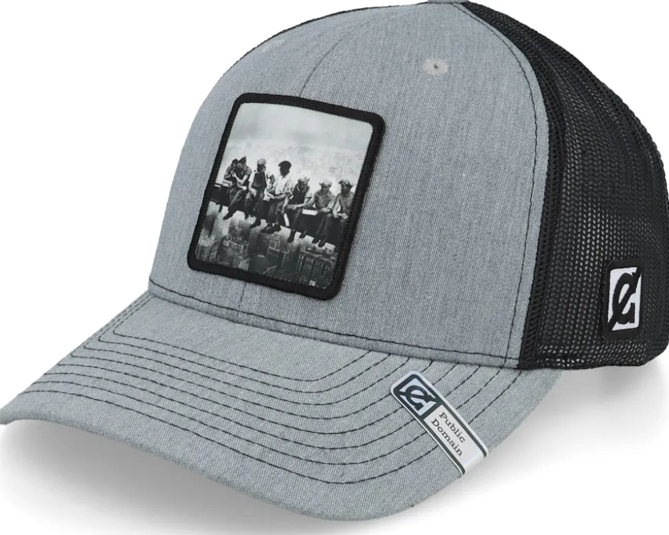 Lunch Atop A Skyscraper Grey/Black Trucker - Public Domain