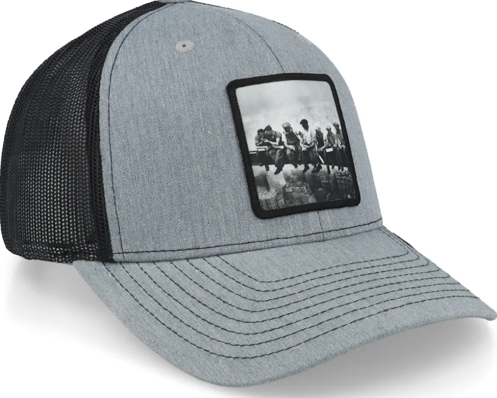 Lunch Atop A Skyscraper Grey/Black Trucker - Public Domain