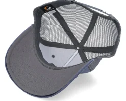 Lunch Atop A Skyscraper Grey/Grey Velvet Trucker - Public Domain