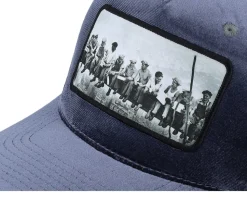 Lunch Atop A Skyscraper Grey/Grey Velvet Trucker - Public Domain