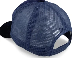 Lunch Atop A Skyscraper Navy/Navy Velvet Trucker - Public Domain