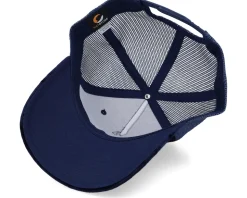 Lunch Atop A Skyscraper Navy/Navy Velvet Trucker - Public Domain