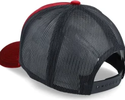 Luxury Car Gold Patch Velvet Red/Black A-frame Trucker - Calza Pennello