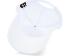 Luxury Car Gold Patch Velvet White A-frame Trucker - Calza Pennello