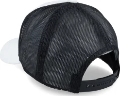 Luxury Car Silver Patch Velvet White/Black A-Frame Trucker - Calza Pennello