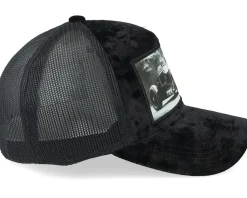 Luxury Hot Rod Velvet Black A-frame Trucker - Calza Pennello