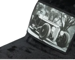 Luxury Hot Rod Velvet Black A-frame Trucker - Calza Pennello