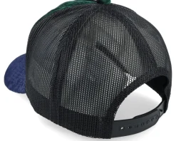 Luxury Hot Rod Velvet Green/Navy A-frame Trucker - Calza Pennello