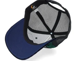 Luxury Hot Rod Velvet Green/Navy A-frame Trucker - Calza Pennello
