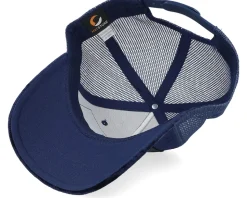 Luxury Hot Rod Velvet Navy A-frame Trucker - Calza Pennello