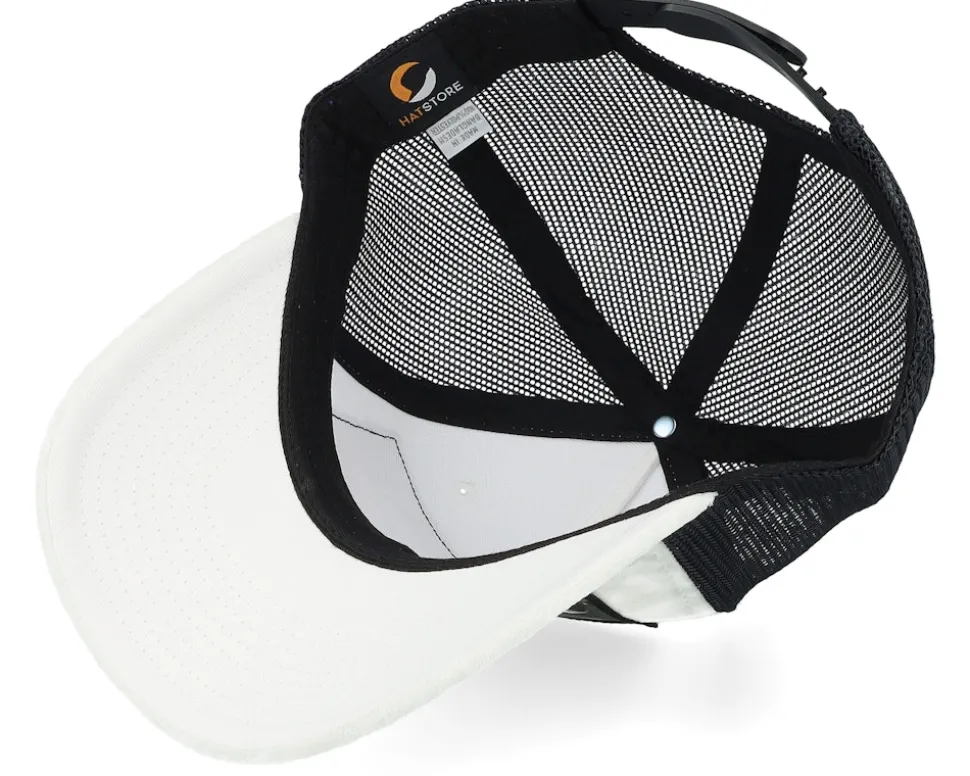 Luxury Hot Rod Velvet White/Black A-frame Trucker - Calza Pennello