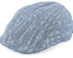 Maddy 100 % Cotton 1 Blue Flat Cap - MJM Hats