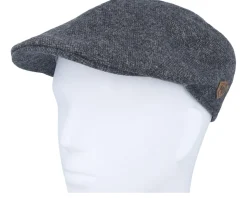Maddy 32 Organic Wool/Cashmere Anthracite Flat Cap - MJM Hats