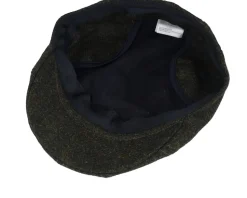 Maddy Ear Flap 32 Virgin Wool Loden Green Flat Cap - MJM Hats
