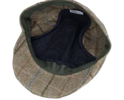 Maddy El Virgin Wool/Cashmere Ear Flap Light Green Flat Cap - MJM Hats