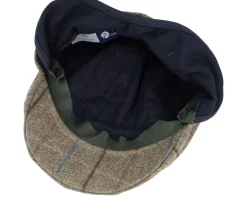 Maddy El Virgin Wool/Cashmere Ear Flap Light Green Flat Cap - MJM Hats