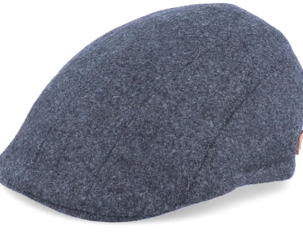 Maddy El Wool Anthracite Flat Cap - MJM Hats