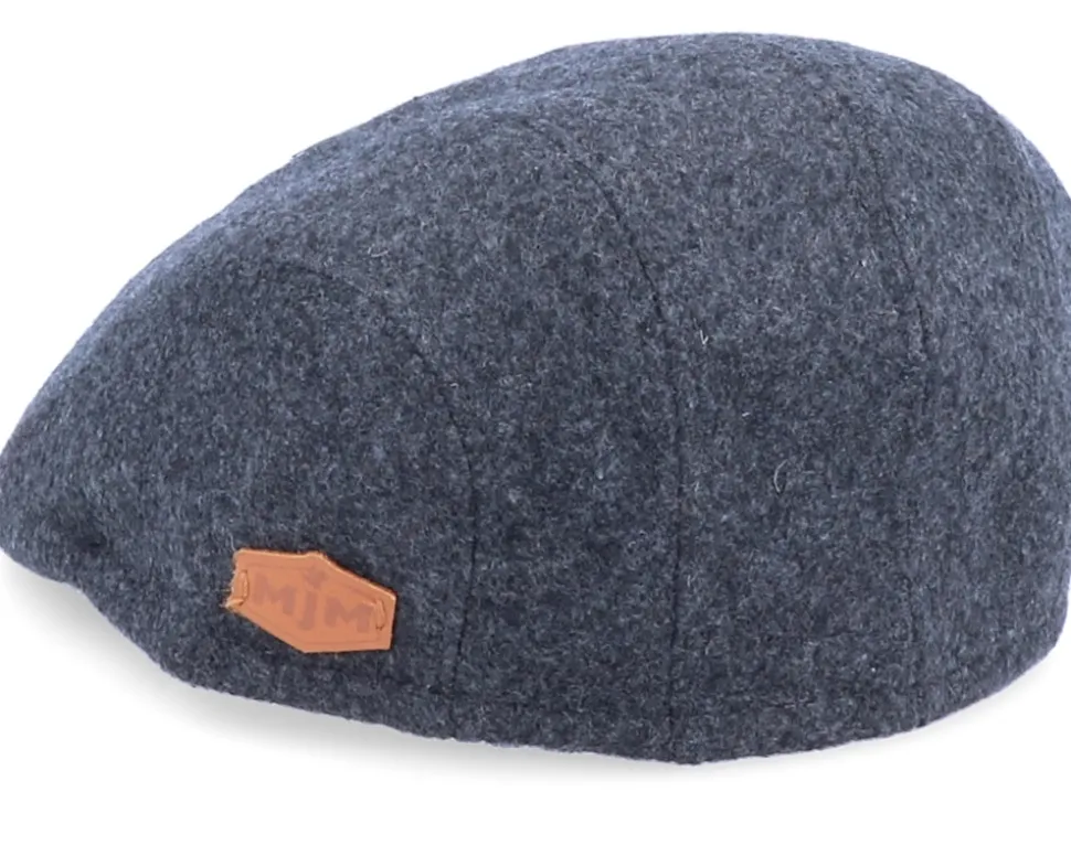 Maddy El Wool Anthracite Flat Cap - MJM Hats
