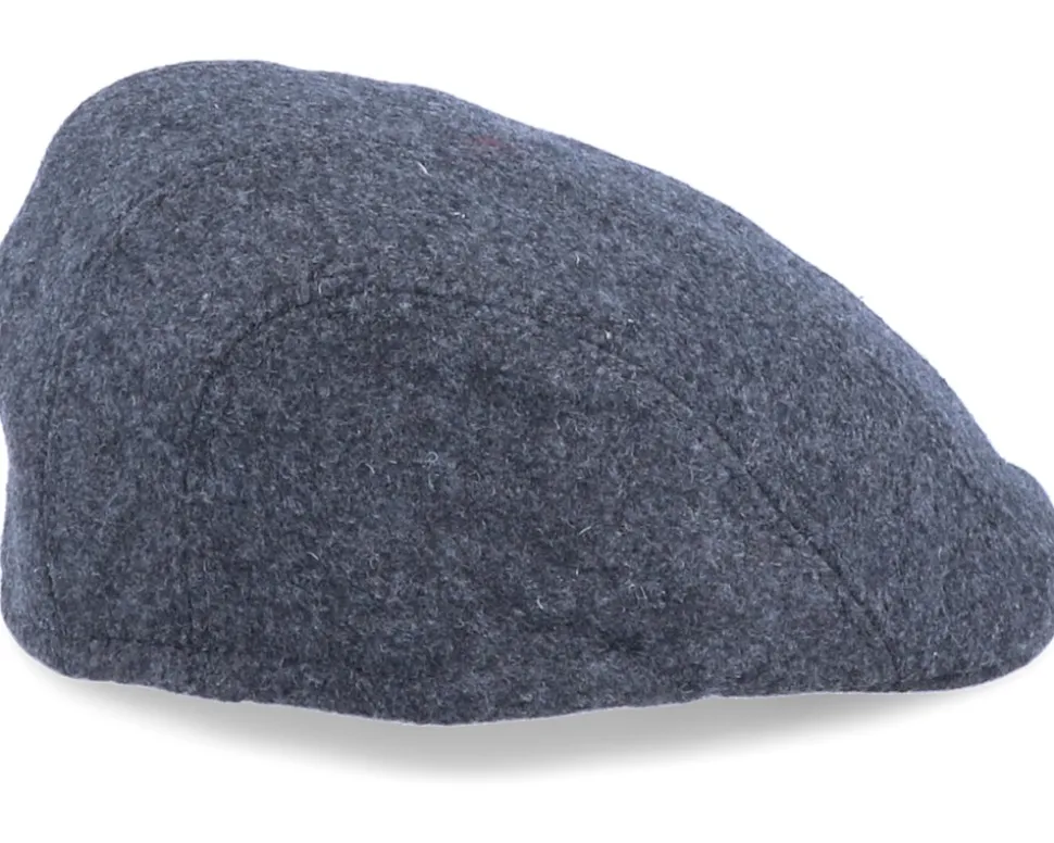 Maddy El Wool Anthracite Flat Cap - MJM Hats