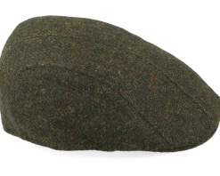Maddy Virgin Wool Green Flat Cap - MJM Hats
