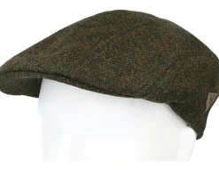 Maddy Virgin Wool Green Flat Cap - MJM Hats
