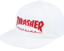 Mag Logo White/Red - Thrasher