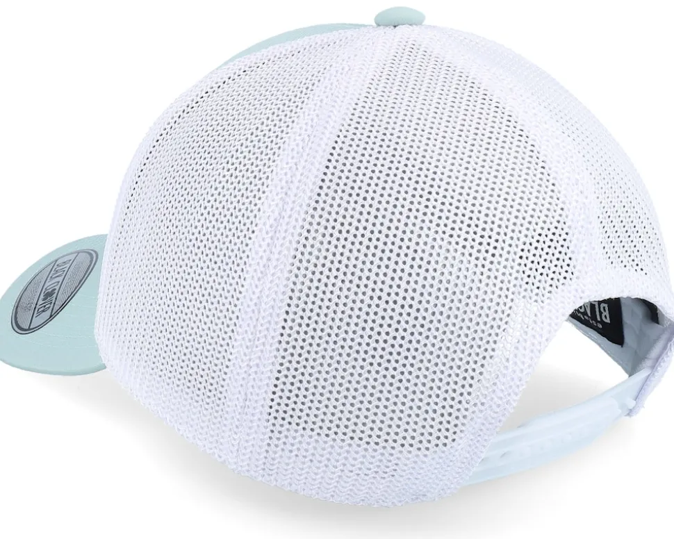 Magnitude Mint W White Mesh W Patch Trucker - Black Clover