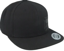 Maltese Cross Skull Black Patch Black Snapback - Born To Ride