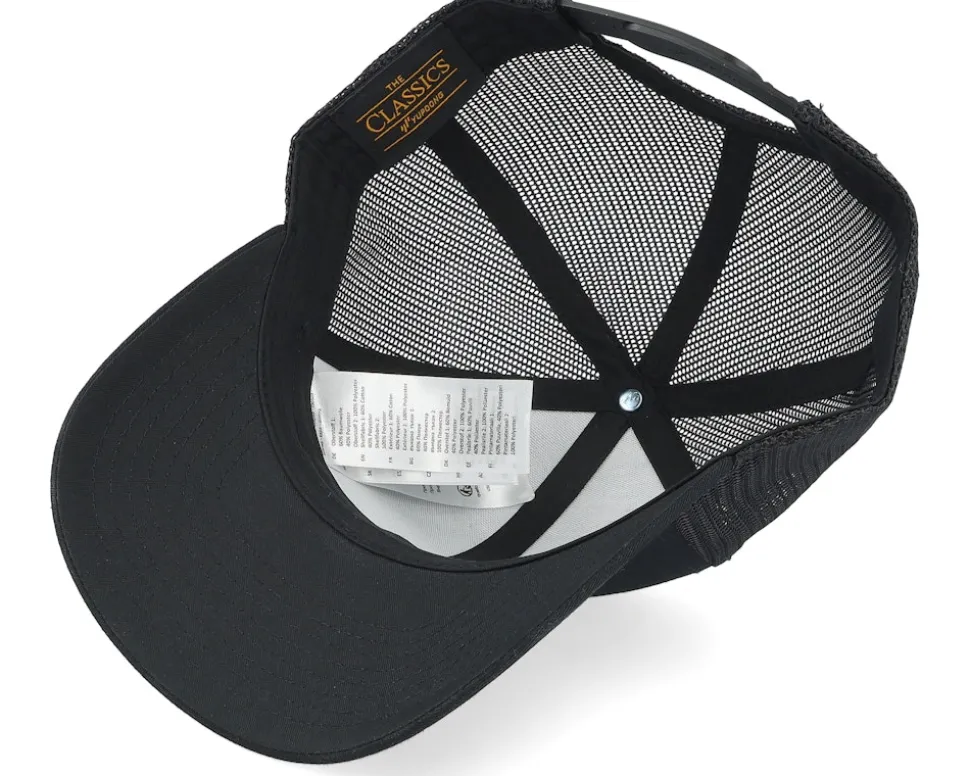 Maltese Cross Skull Black Patch Black Trucker - Born To Ride
