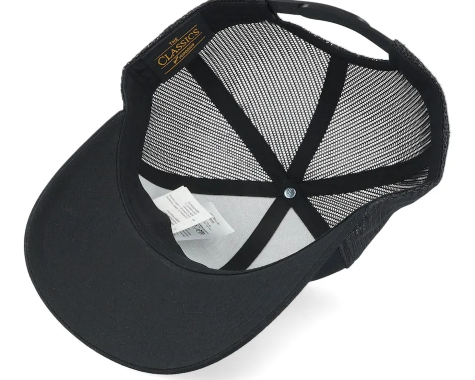 Maltese Cross Skull Brown Patch Black Trucker - Born To Ride