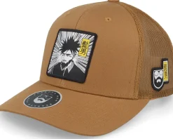 Manga Man Caramel Trucker - Bearded Man
