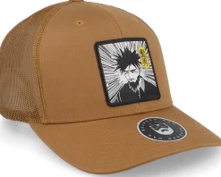 Manga Man Caramel Trucker - Bearded Man