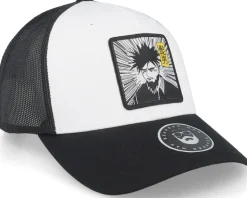 Manga Man Retro Black/White/Black Trucker - Bearded Man