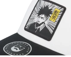 Manga Man Retro Black/White/Black Trucker - Bearded Man