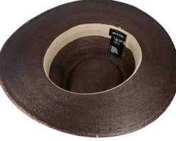 Marcos Fedora Deep Brown Straw Hat - Brixton
