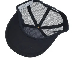 Marina Mesh Silo Cap Black/Golden Yellow A-Frame Trucker - Herschel