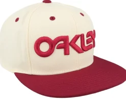 Mark Iii Arctic White/Iron Red Snapback - Oakley