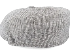 Marl Tweed Newsboy Brown Flat Cap - Jaxon & James