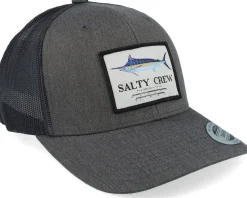 Marlin Mount Retro Dark Heather Grey Trucker - Salty Crew